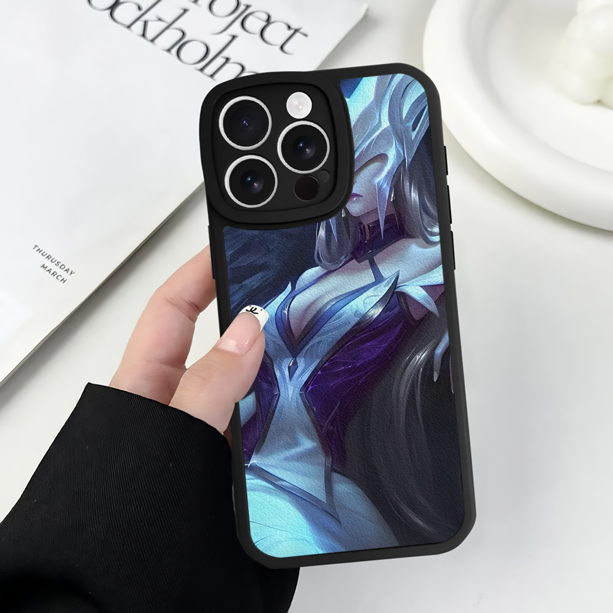 リーグ・オブ・レジェンド League of Legends LOL 【iPhone 16シリーズ対応】シリコンスマホケース（レザー調） 材質：シリコン
